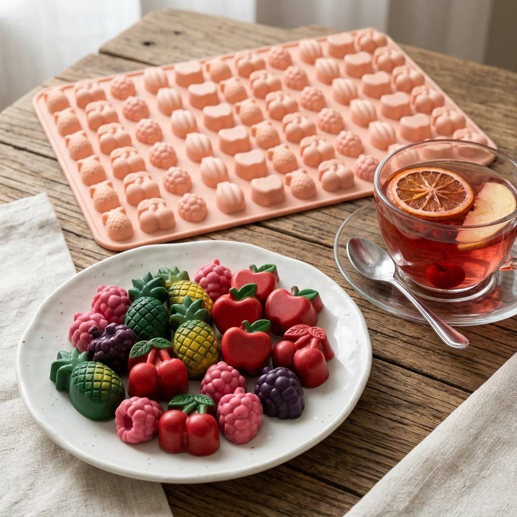 Gummy Fruit Molds, BPA Free Fo - Gummy Candy ulasan dan harga