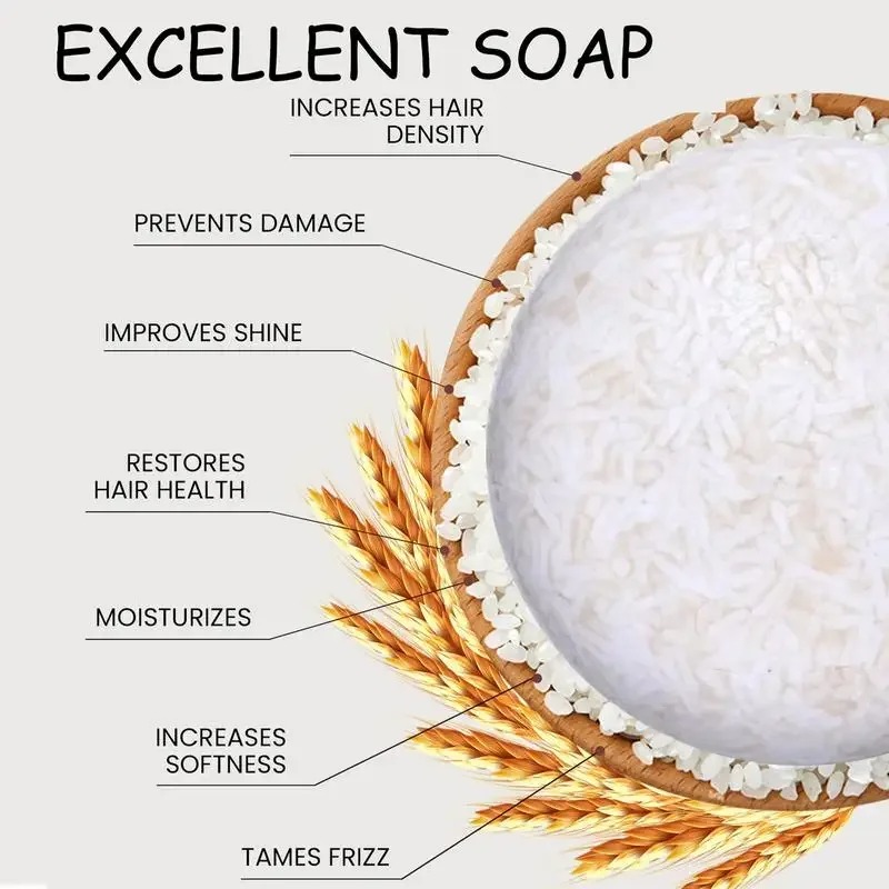 Organic Rice Shampoo Soap Bar  - Protein Bar ulasan dan harga