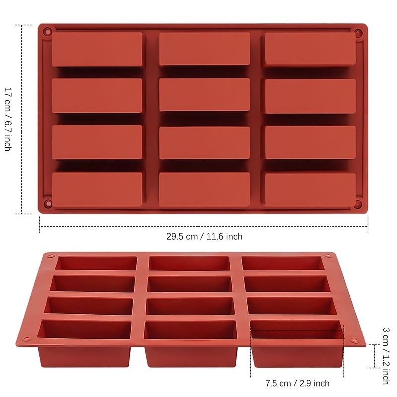 1Pc 9/12 Grids Rectangle Silic - Protein Bar ulasan dan harga